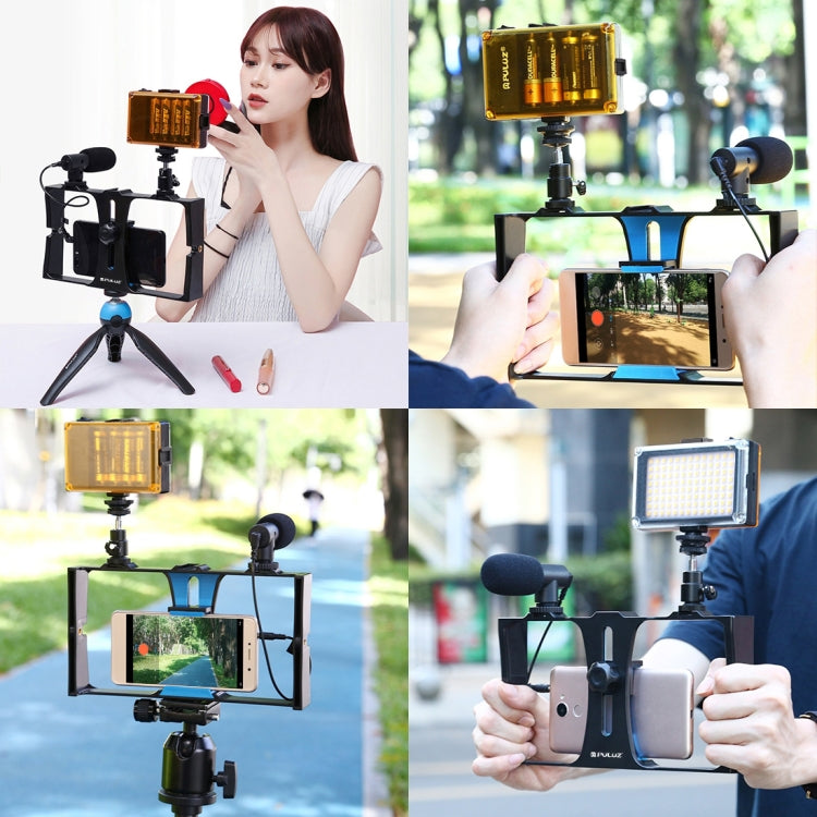 PULUZ 3en1 Vlogging LED Selfie Kit Teléfono Con Micrófono