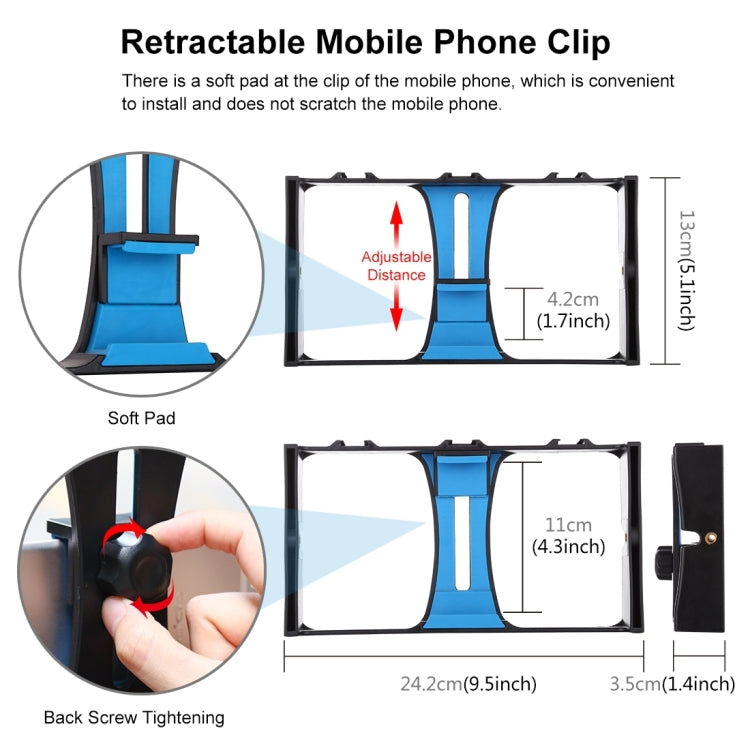 PULUZ 4 en 1 Vlogging Kit para Smartphone Anillo RGBW 4,7 pulgadas