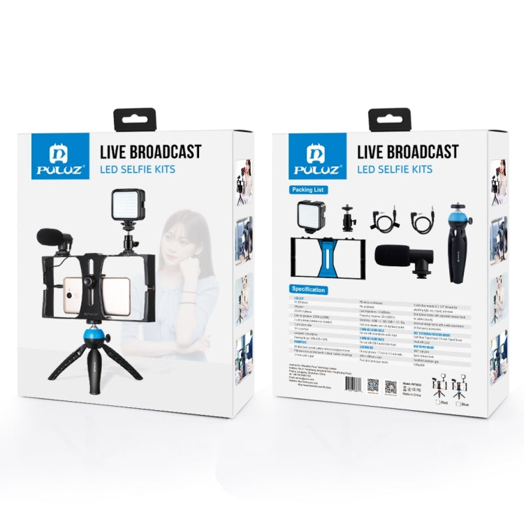 PULUZ 4 En 1 Luz LED Selfie 6500K Para Vlogging Plataforma