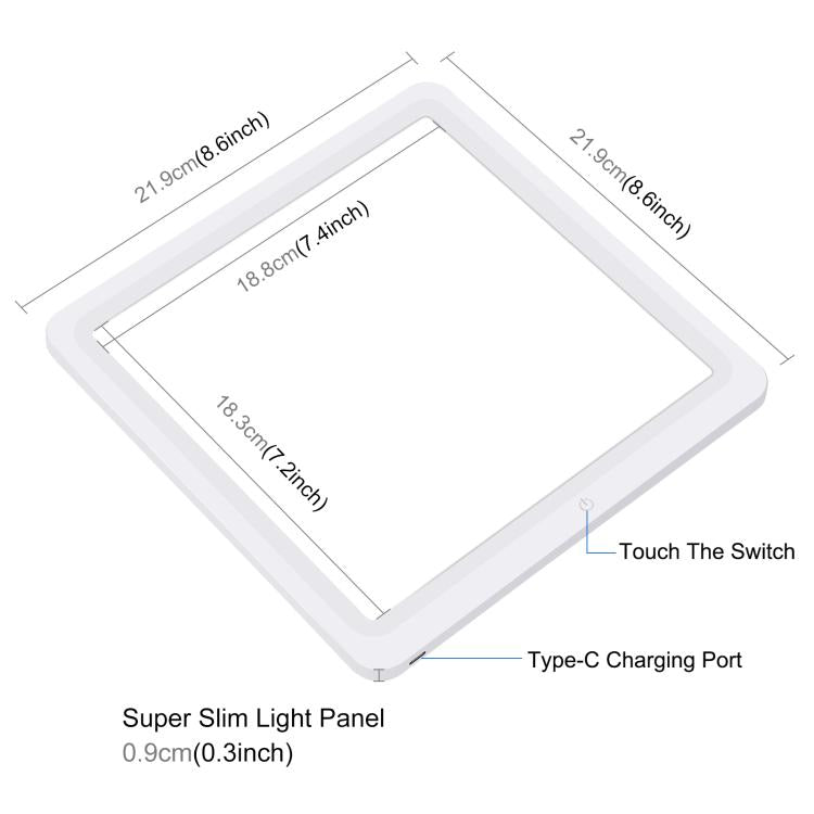 PULUZ 25cm LED Caja de Estudio CRI Alto Fondo 12 Colores