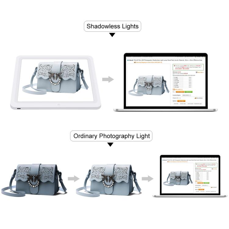 PULUZ 25cm LED Caja de Estudio CRI Alto Fondo 12 Colores