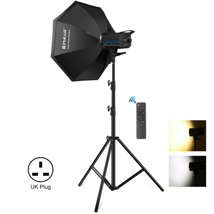 PULUZ 150W 3200K-5600K Estudio Luz Kit Con Softbox CRI Alto