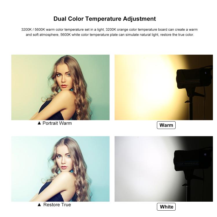 PULUZ 150W 3200K-5600K Estudio Luz Kit Con Softbox CRI Alto