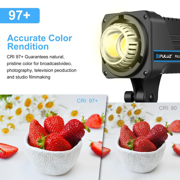PULUZ 150W 3200K-5600K Estudio Luz Kit Con Softbox CRI Alto