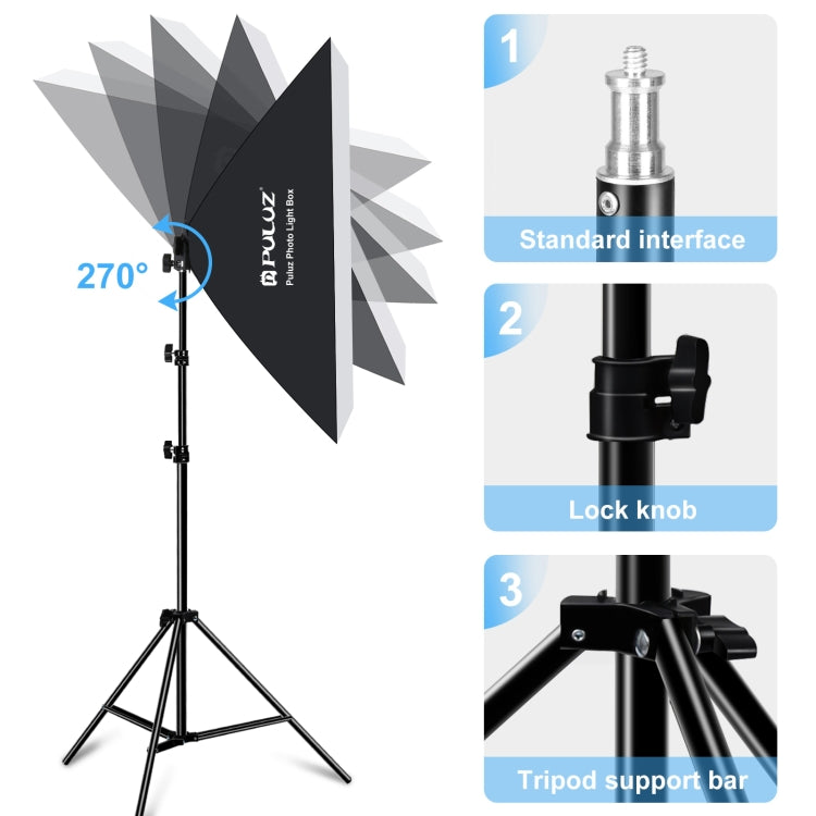 PULUZ Softbox Kit Iluminación Fotografía 2 Bombillas