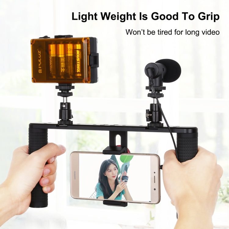PULUZ Video Rig Para Smartphone Doble Mango Estabilizador