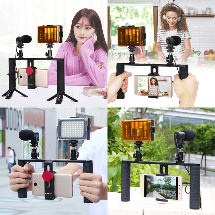 PULUZ Video Rig Para Smartphone Doble Mango Estabilizador