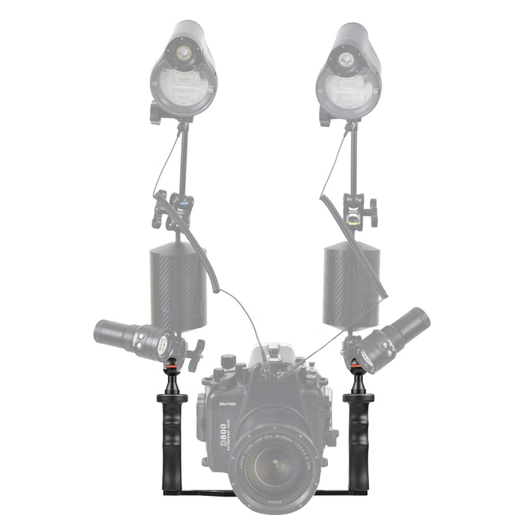PULUZ Bandeja Estabilizadora Subacuática Aluminio Dos Asas
