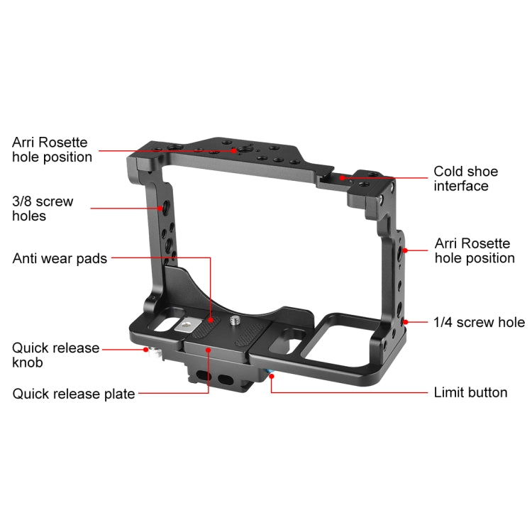 PULUZ Jaula de Cámara para Nikon Z6 Z7 Protección Total