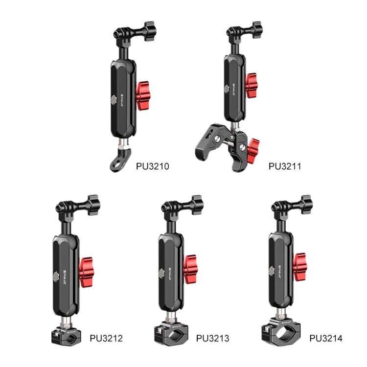PULUZ Soporte Brazo Mágico CNC Retrovisor Moto 360 Grados