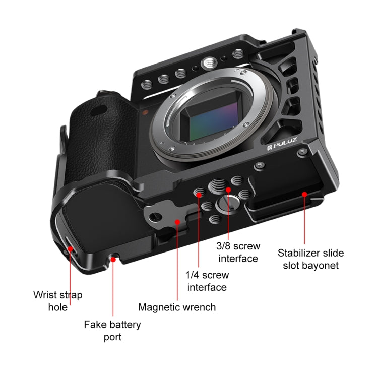 PULUZ Estabilizador Jaula Metal Para Sony A6500 A6400