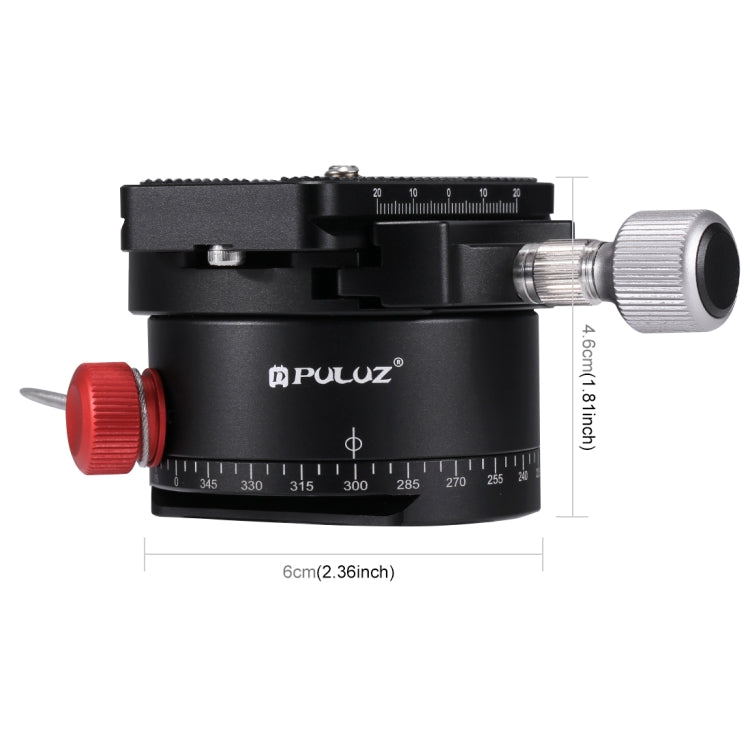 Puluz Cabezal de Bola Panorámico de Aluminio 15 kg Trípode