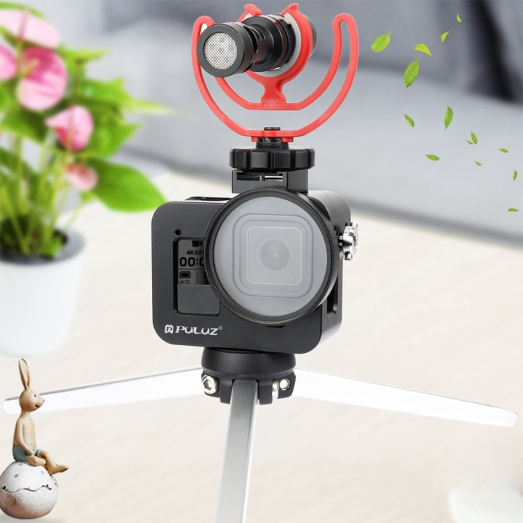 PULUZ GoPro HERO8 Jaula Protectora CNC Aluminio Lente UV52mm