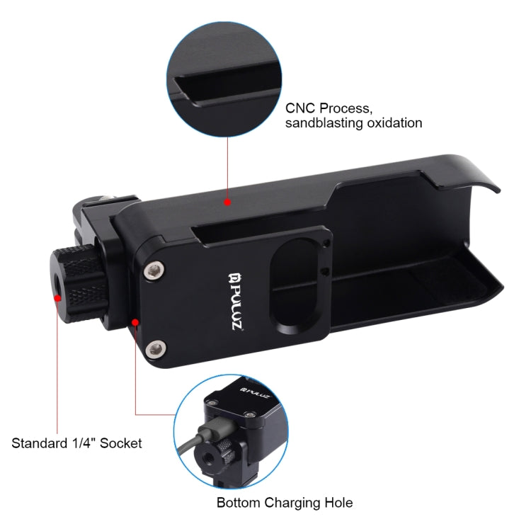 PULUZ DJI Osmo Pocket Carcasa CNC de Aluminio Enfriamiento