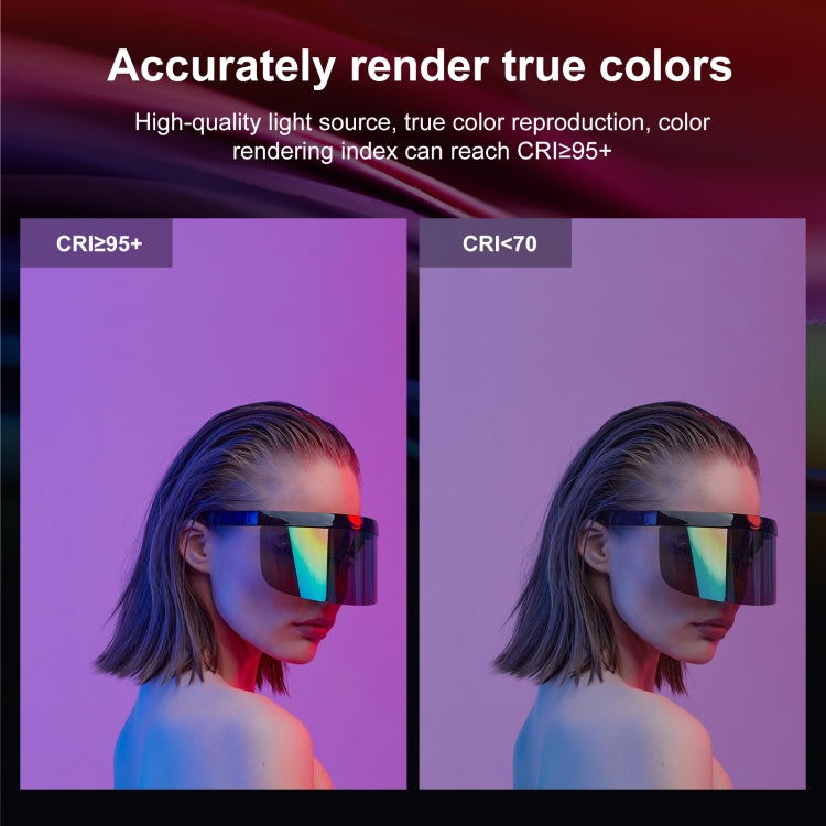 PULUZ 144 LED Luz de Relleno RGB para Fotografía Con Mango