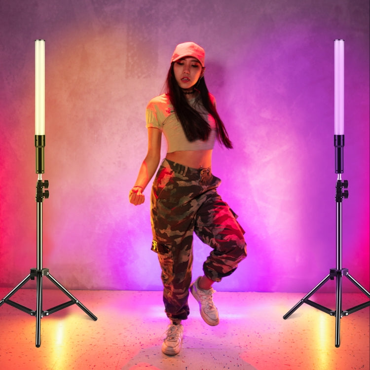 PULUZ 144 LED Luz de Relleno RGB para Fotografía Con Mango