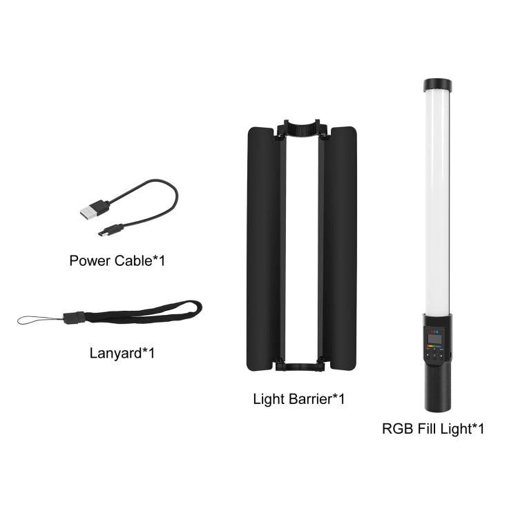 PULUZ 190LED Luz De Mano RGB Barndoor Luz De Relleno