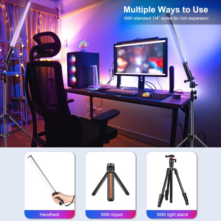 PULUZ 132LED Luz De Relleno RGB Portátil Para Fotografía