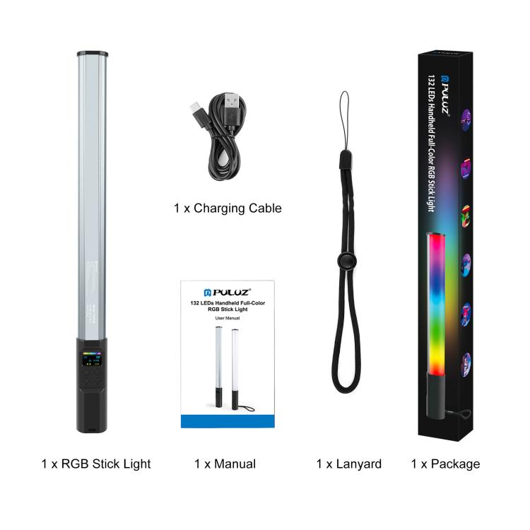 PULUZ 132LED Luz De Relleno RGB Portátil Para Fotografía