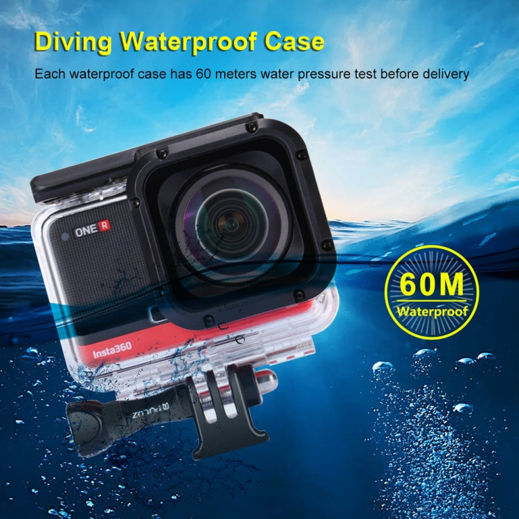 PULUZ 60m Carcasa Buceo Impermeable para Insta360 ONE R 4K