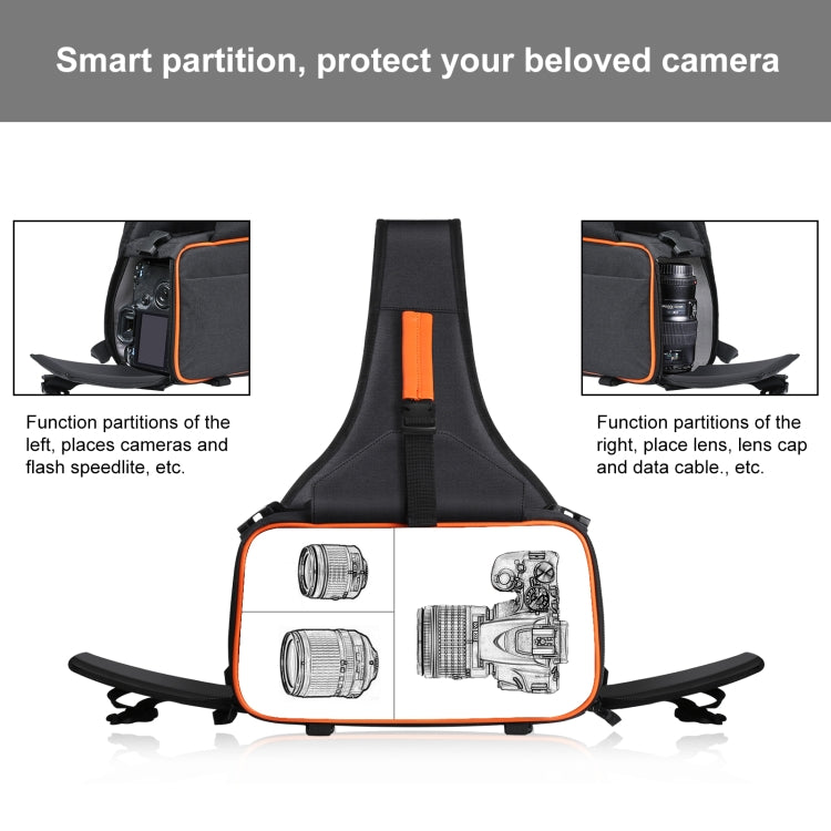 PULUZ Bolso Cámara SLR Triangular Mochila Impermeable