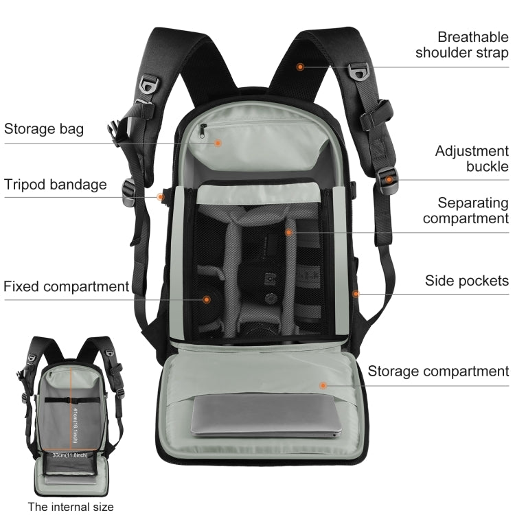 PULUZ Mochila Para Cámara DJI Ronin SC Impermeable Plus