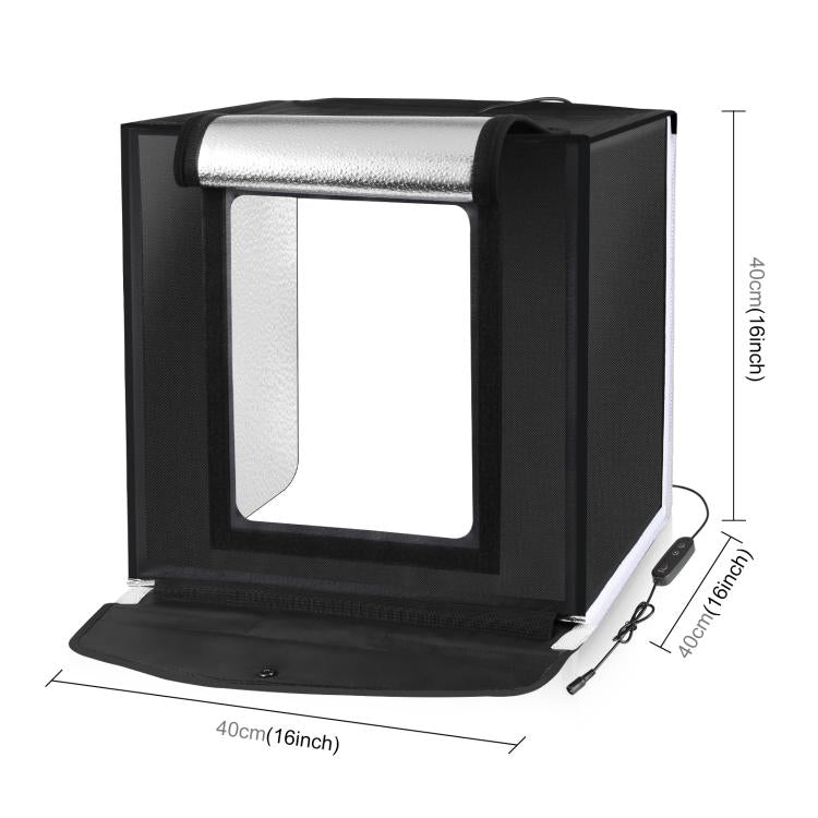PULUZ 40cm Foldable Studio Kit Portátil Iluminación 5500K