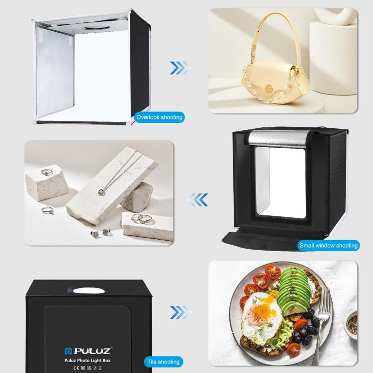 PULUZ 40cm Foldable Studio Kit Portátil Iluminación 5500K