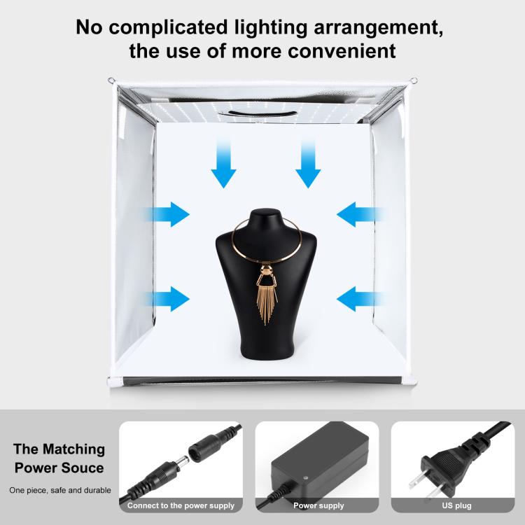 PULUZ 40cm Foldable Studio Kit Portátil Iluminación 5500K