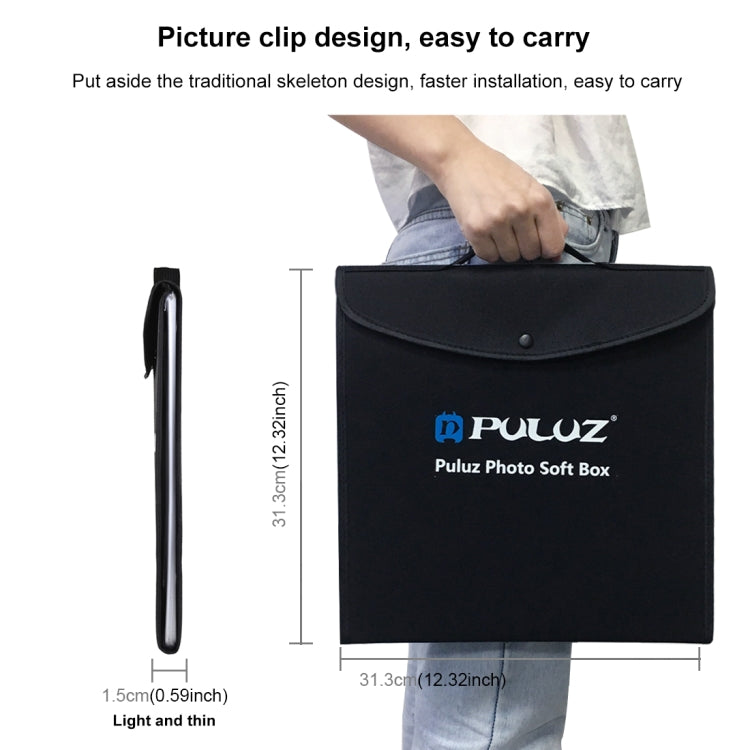 PULUZ 30 Cm Softbox Kit Iluminación Foto Anillo de Luz