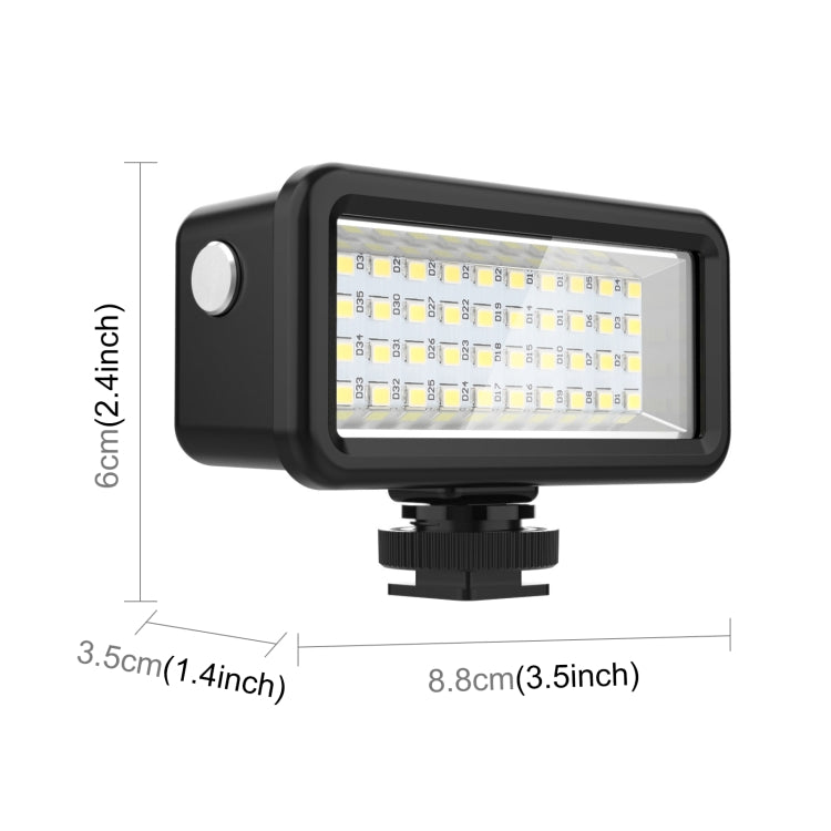PULUZ 40 LED Luz de Relleno Impermeable para Cámara