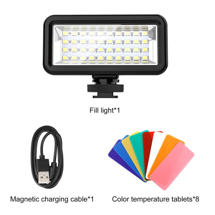 PULUZ 40 LED Luz de Relleno Impermeable para Cámara