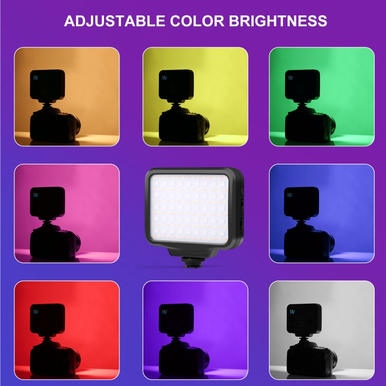 PULUZ Pocket 2500-9900K+RGB Luz LED Para Fotografía Portátil Batería 5200mAh
