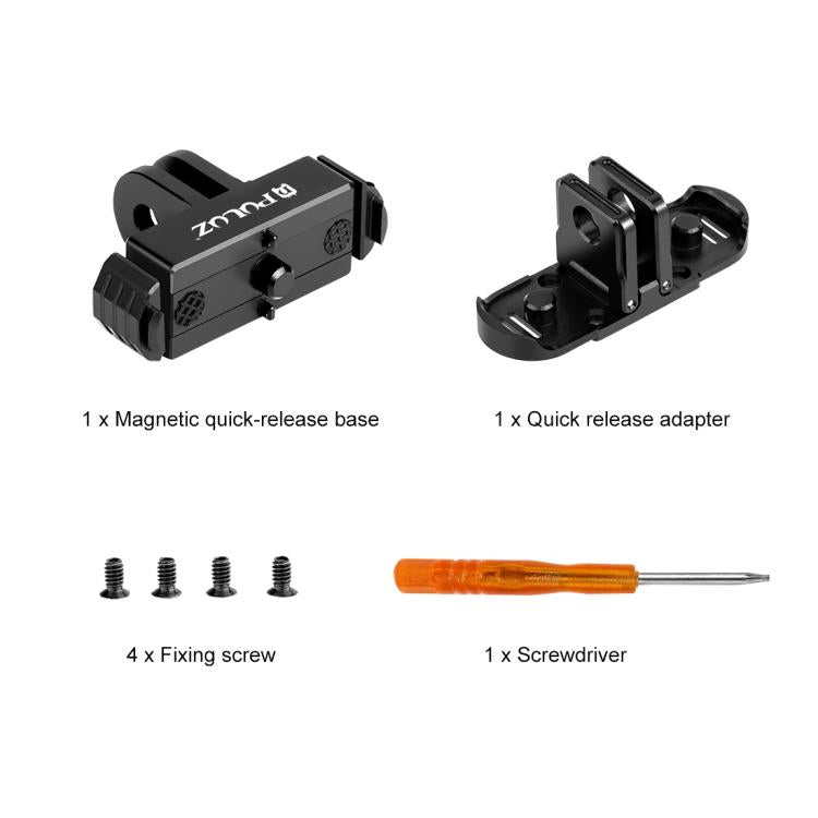 PULUZ Soporte Base Dedo Plegable Magnético para HERO12 Black