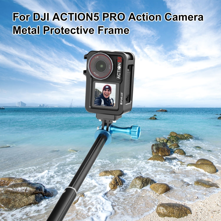 PULUZ DJI Osmo Action 5 Pro Jaula Con Zapata Fría Duradera