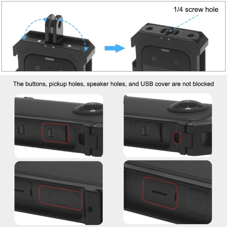 Insta360 X3 Carcasa Protectora Expandible Plataforma