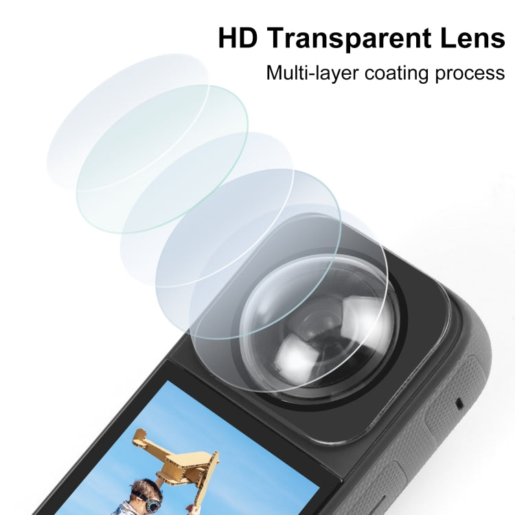 PULUZ Insta360 X3 Protector de Lente Vidrio Templado 9H