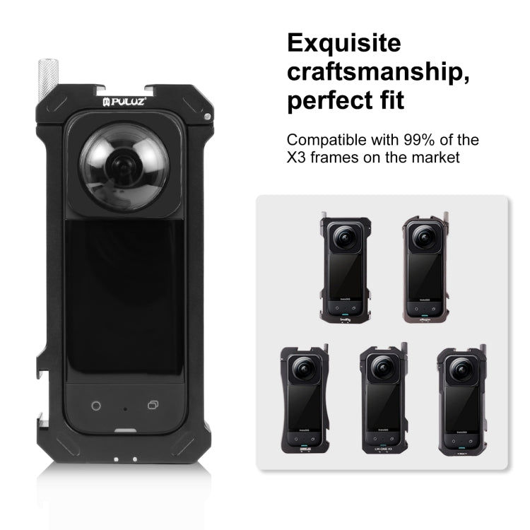 PULUZ Insta360 X3 Protector de Lente Vidrio Templado 9H