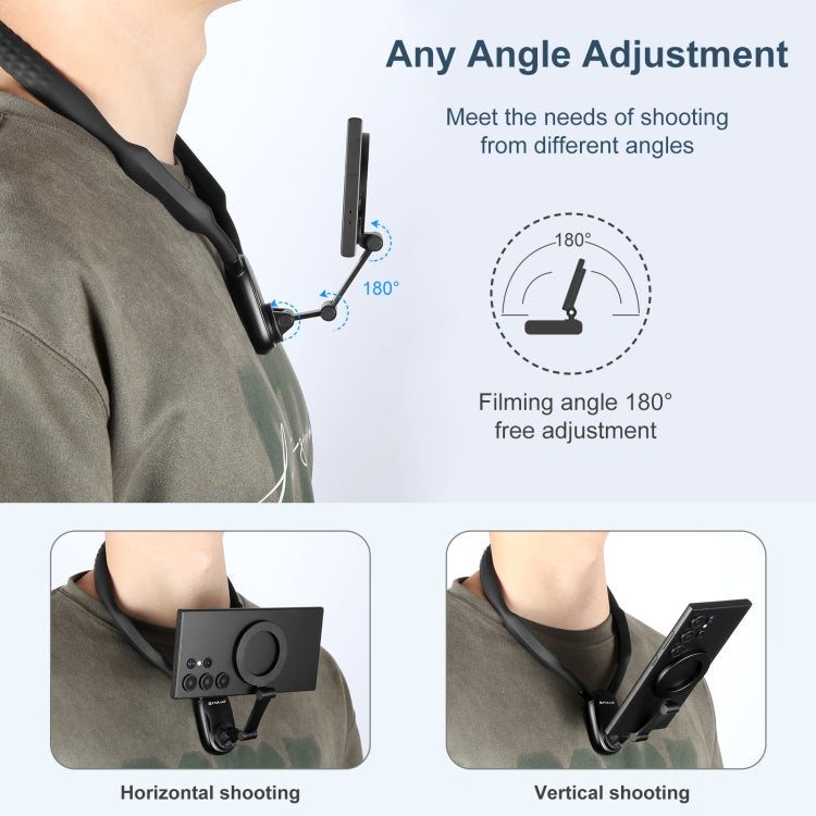 PULUZ Soporte cuello magnético para GoPro y teléfonos