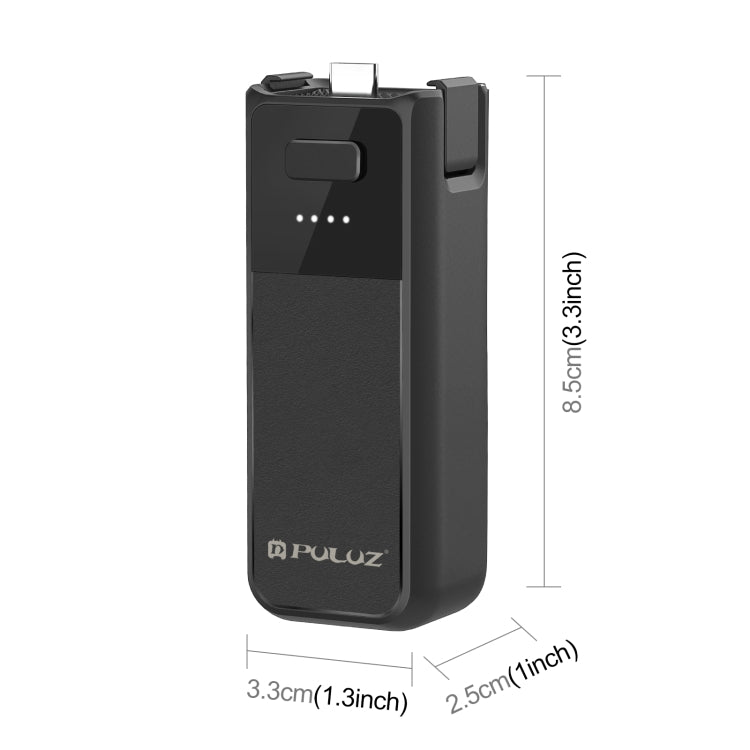 PULUZ Empuñadura Batería 2800mAh para DJI Osmo Pocket 3