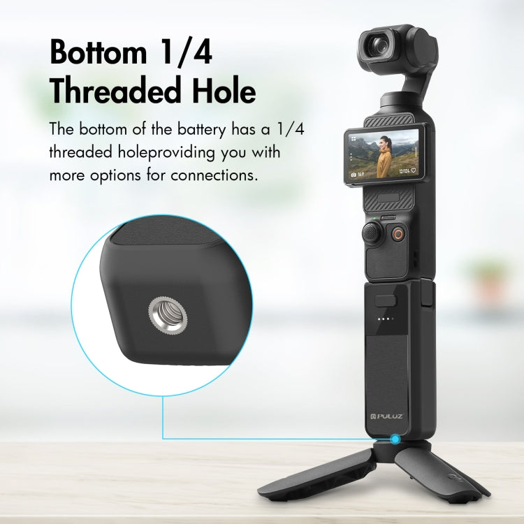 PULUZ Empuñadura Batería 2800mAh para DJI Osmo Pocket 3