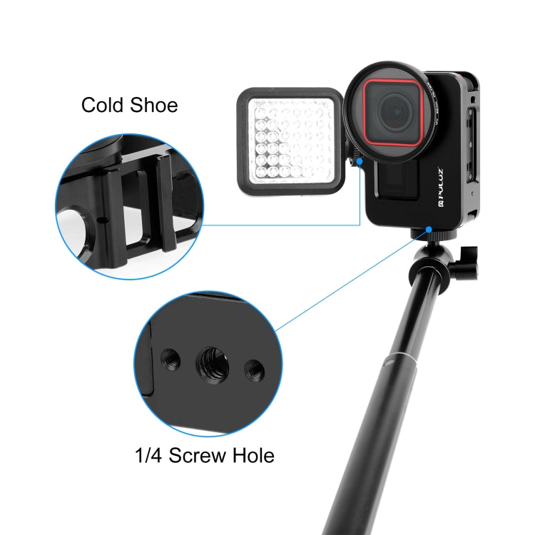PULUZ Insta360 Ace Pro Jaula Aluminio CNC Filtro UV 52mm