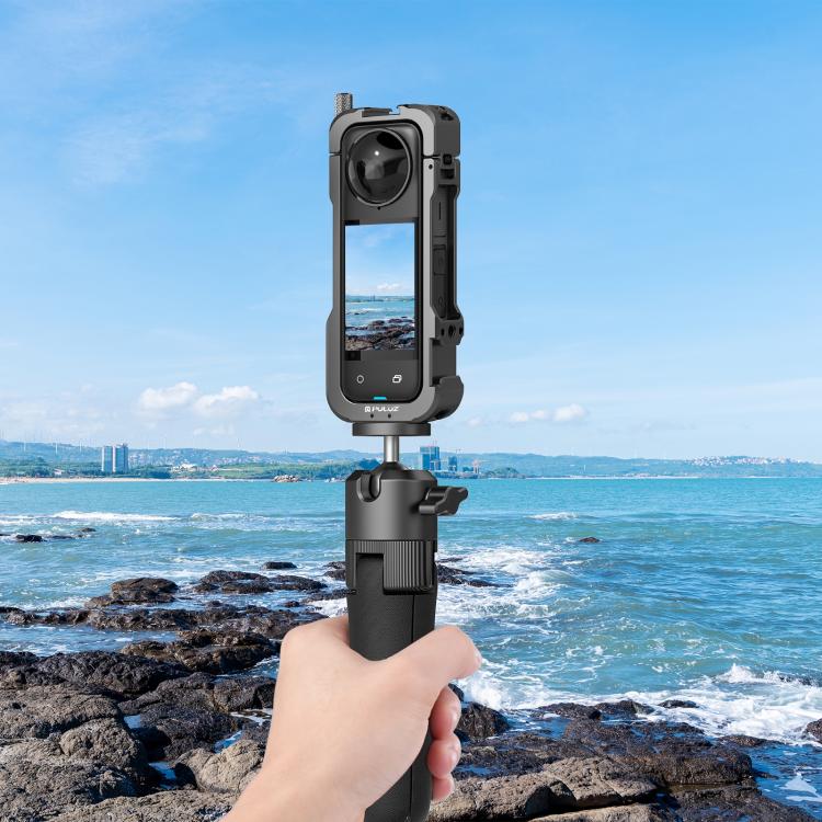 PULUZ Insta360 X4 Carcasa Protectora de Metal Aluminio CNC