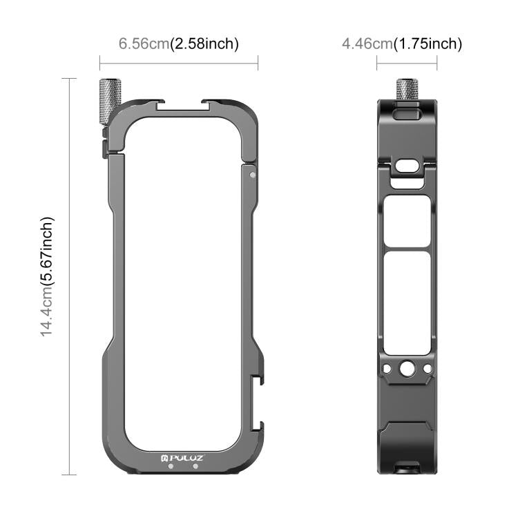 PULUZ Insta360 X4 Carcasa Protectora de Metal Aluminio CNC