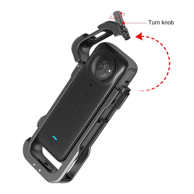 PULUZ Insta360 X4 Carcasa Protectora de Metal Aluminio CNC