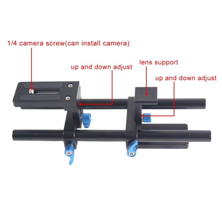 YEANGU YLG1005A Varilla De Riel 15mm Para Cámaras SLR