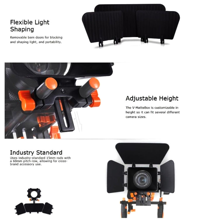 Aputure V-Matte Box Modificador de Luz Forma Flexible