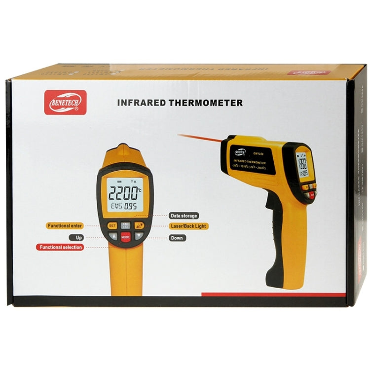 BENETECH GM1850 Termómetro Infrarrojo De Mano Alarma Pro