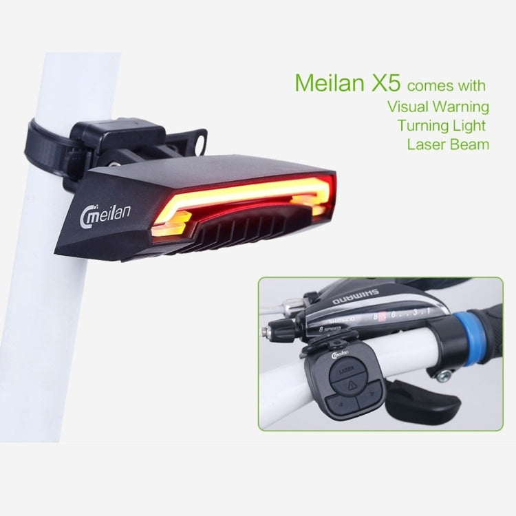 Meilan X5 Lámpara Trasera Láser Para Bicicleta Control Remoto IPX4