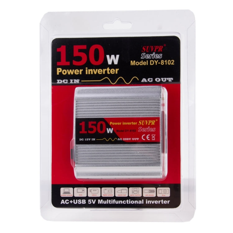 SUVPR DY-8102 Inversor de Corriente para Automóvil 150W